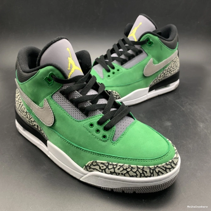 MaikeSneakers Jordan 3 PE Retro shoes Air 867493 AJ3 Ducks Tinker Oregon 0814